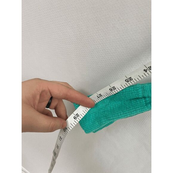 Express Womens Deep Vneck Tunic Aqua Sweater Green Sweater Size Medium - Picture 4 of 5